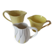 Set of three Salins Clair de Lune Panama vintage jugs.