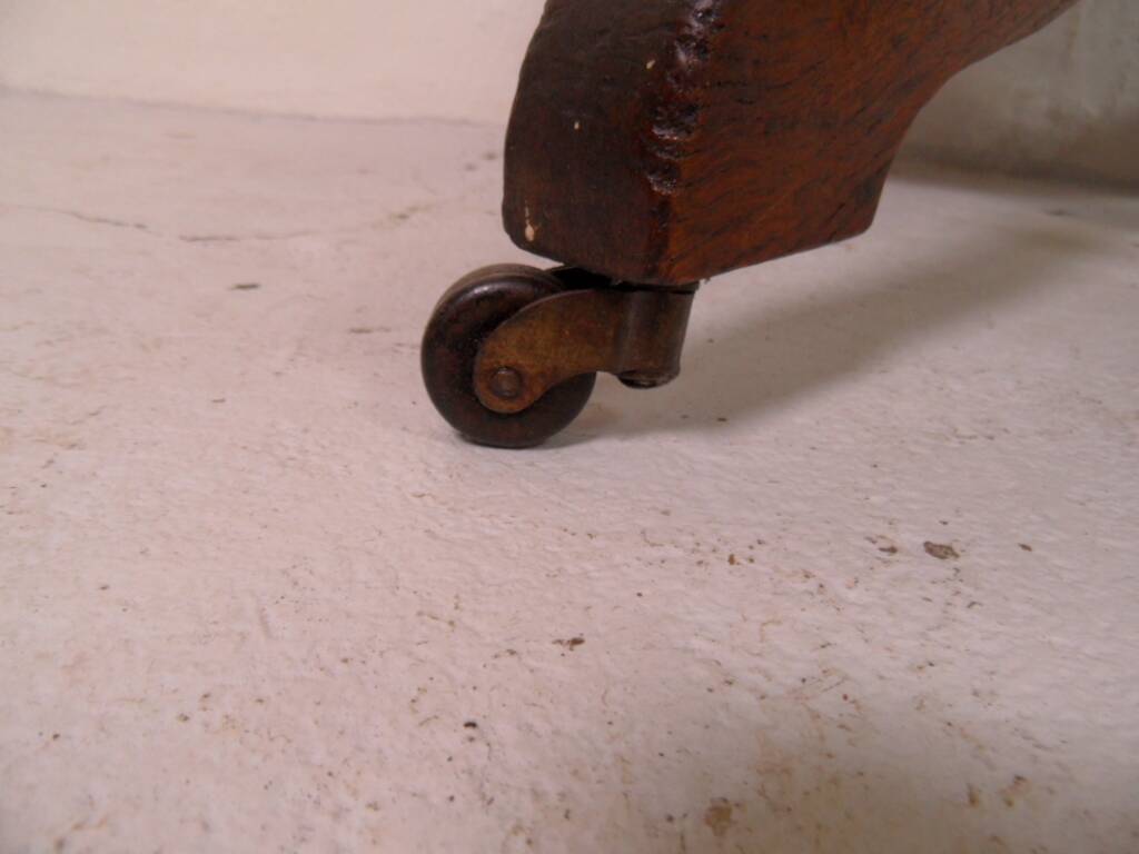 Antique oak office armchair