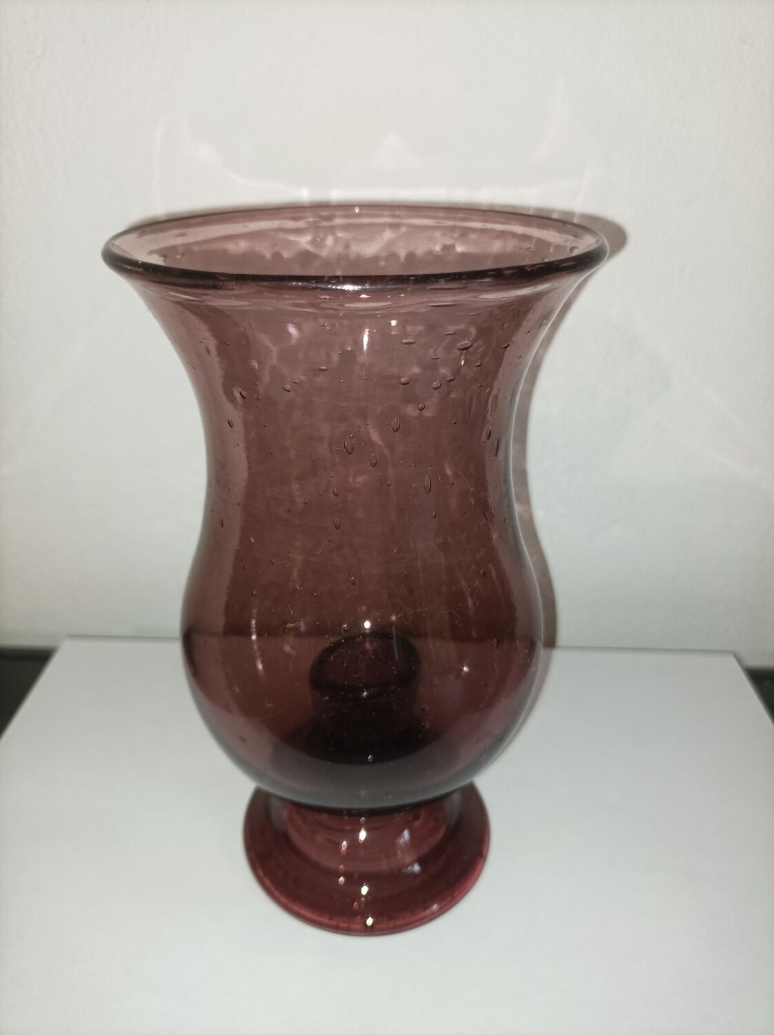 Biot bubble glass candle holder