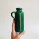 Soliflore vase in iridescent green ceramic West Germany