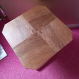 Coffee table walnut magnifying glass