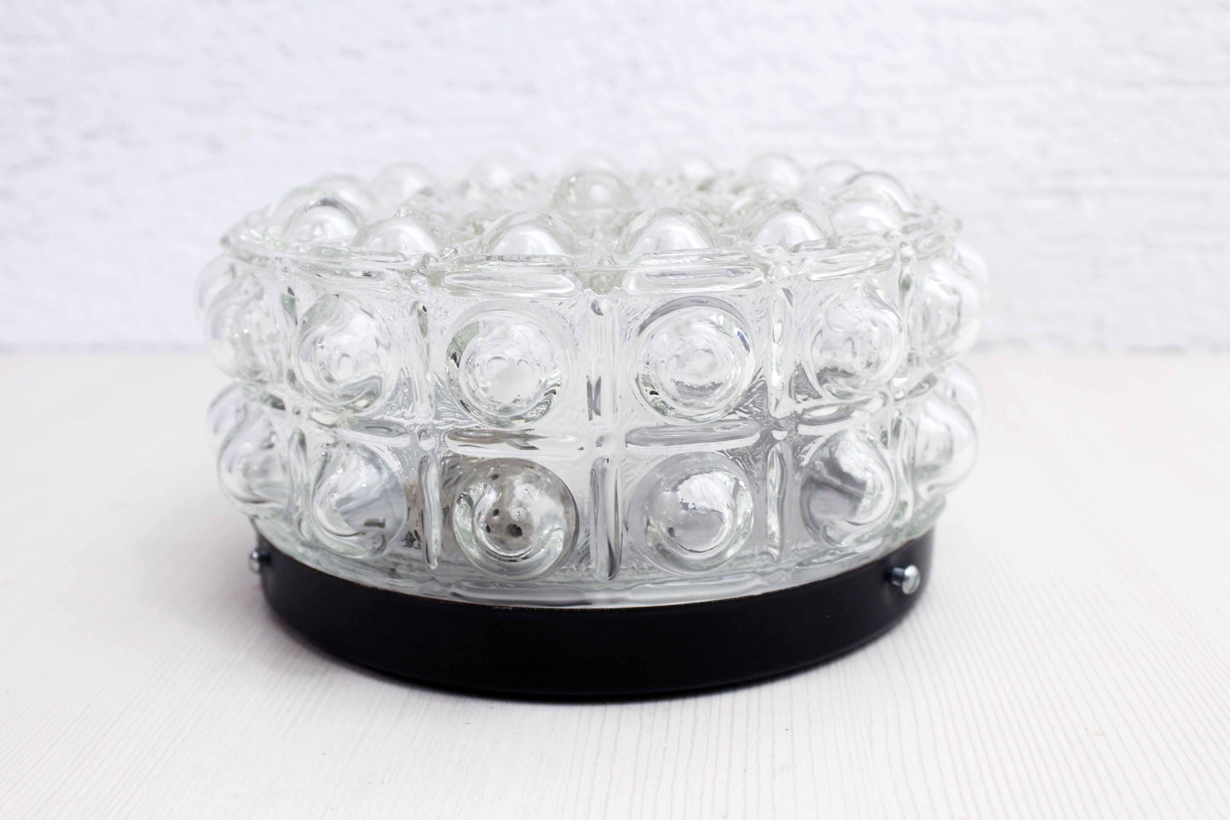 Bubble glass ceiling or wall light 1960