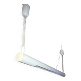 Massive 1980s Set of 2 Industrial Pendant Lamps