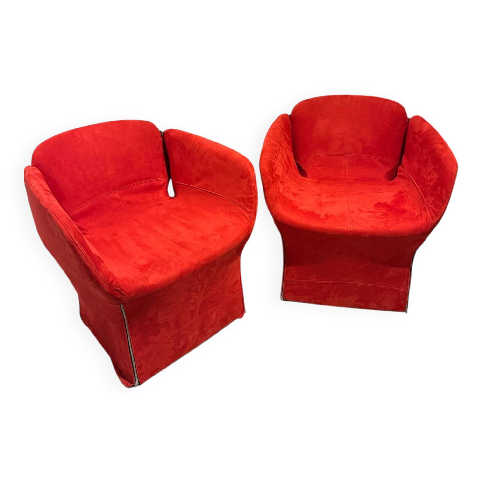 2 fauteuils Bloomy par Patricia Urquiola