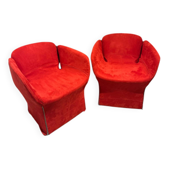2 fauteuils Bloomy par Patricia Urquiola