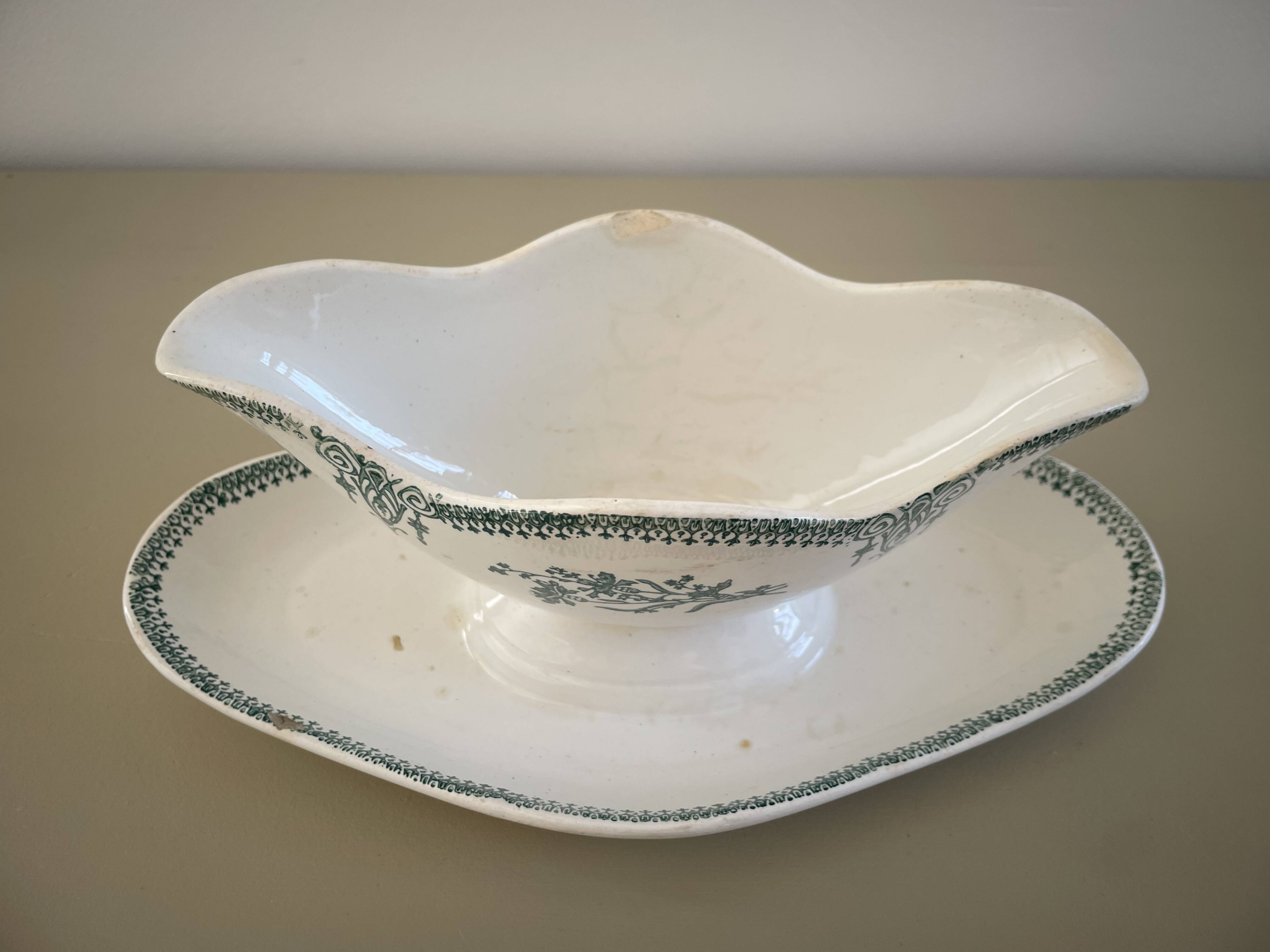 St Amand ironstone sauceboat