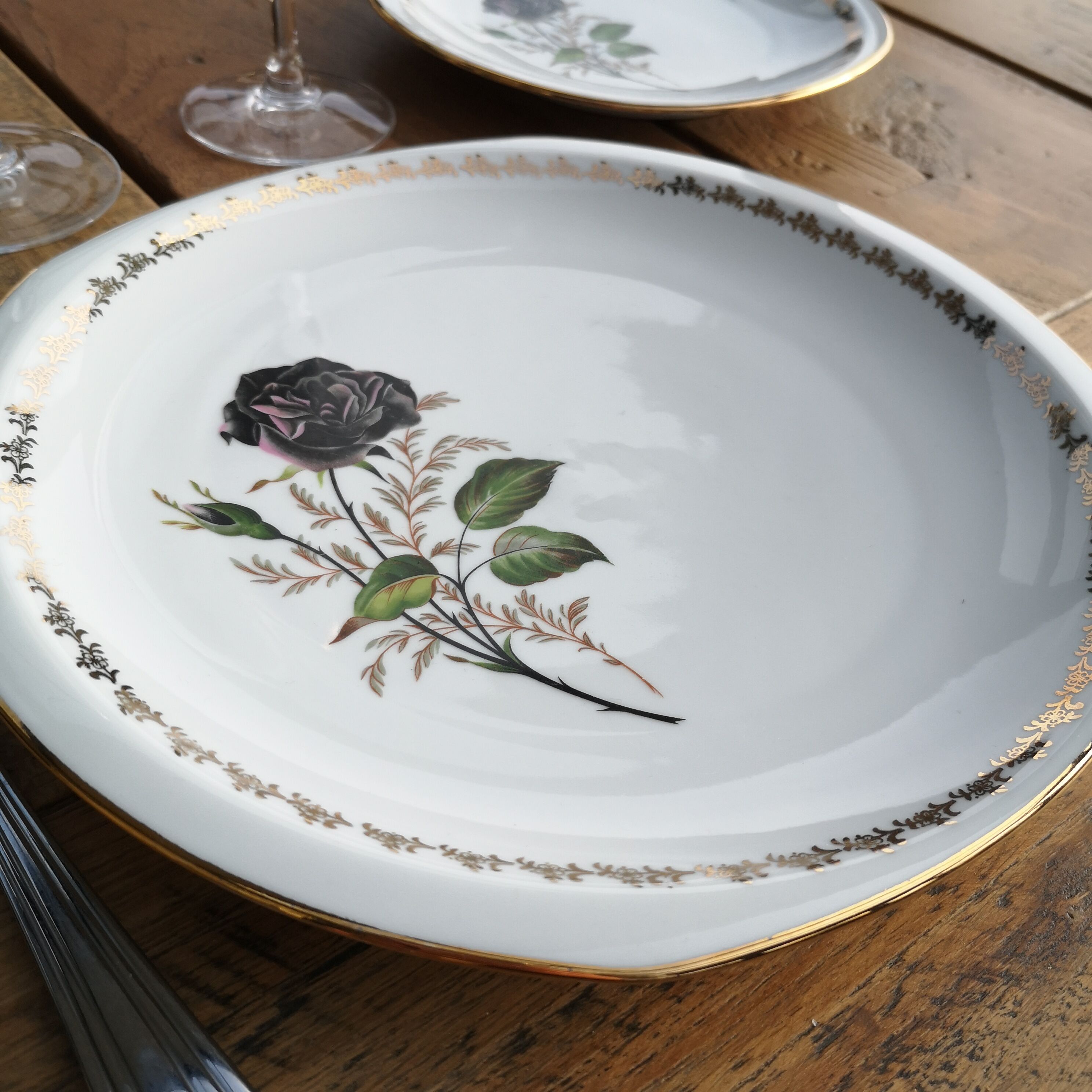 Service 16 porcelain plates from Limoges