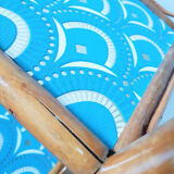 Rattan / wicker shelf, vintage, 50s