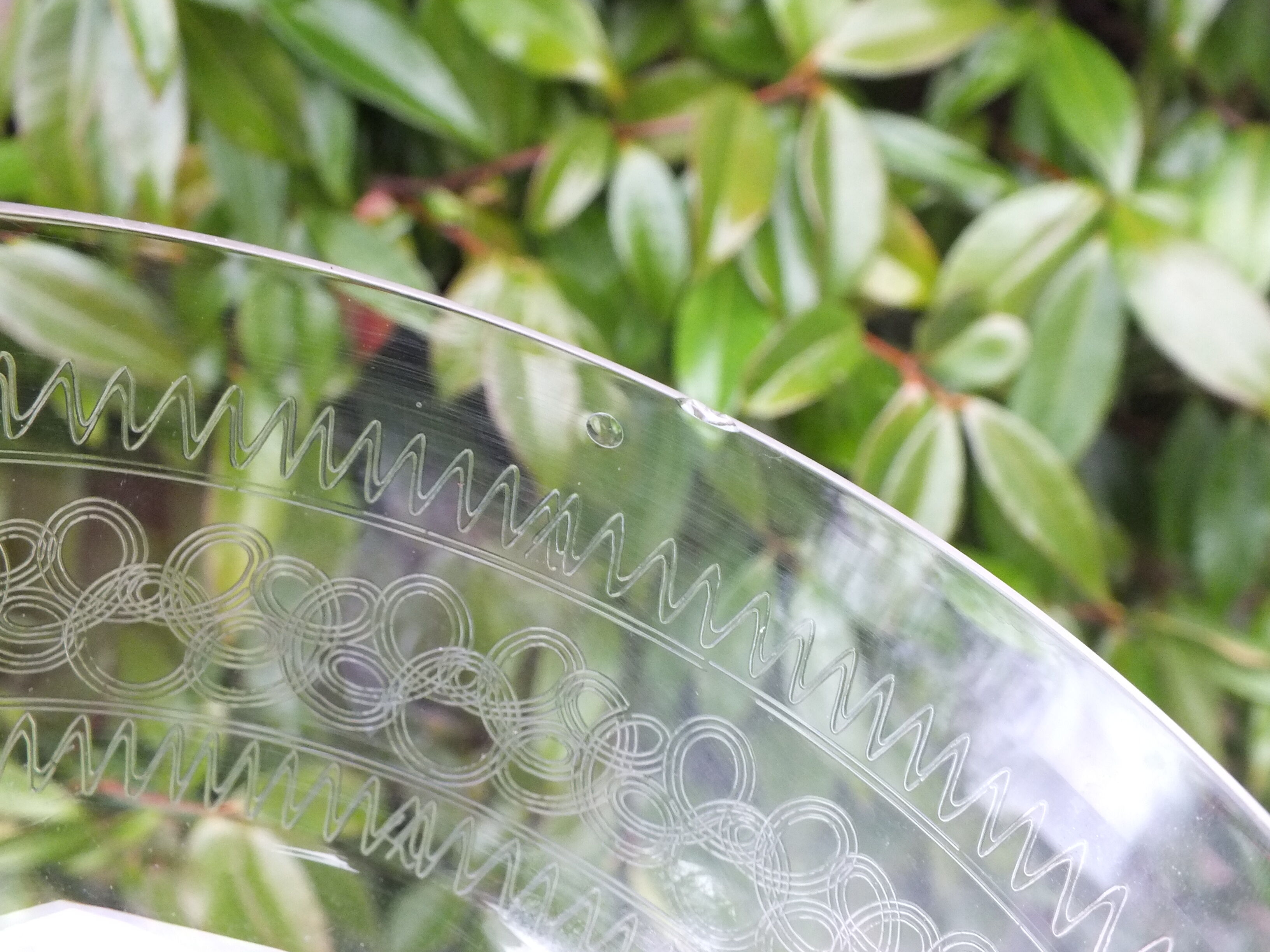 Antique crystal cheese bell