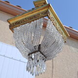 Art deco chandelier with tassels