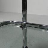 Vintage chrome serving trolley, 1960s