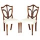 Paire de chaises d'appoint victoriennes George Hepplewhite Prince de Galles