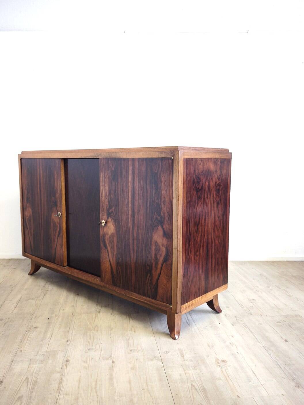 Art Deco high sideboard/commode, 1920s, rosewood