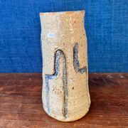 Beautiful glazed stoneware vase by the ceramist Jean Tessier. Late 20th century.