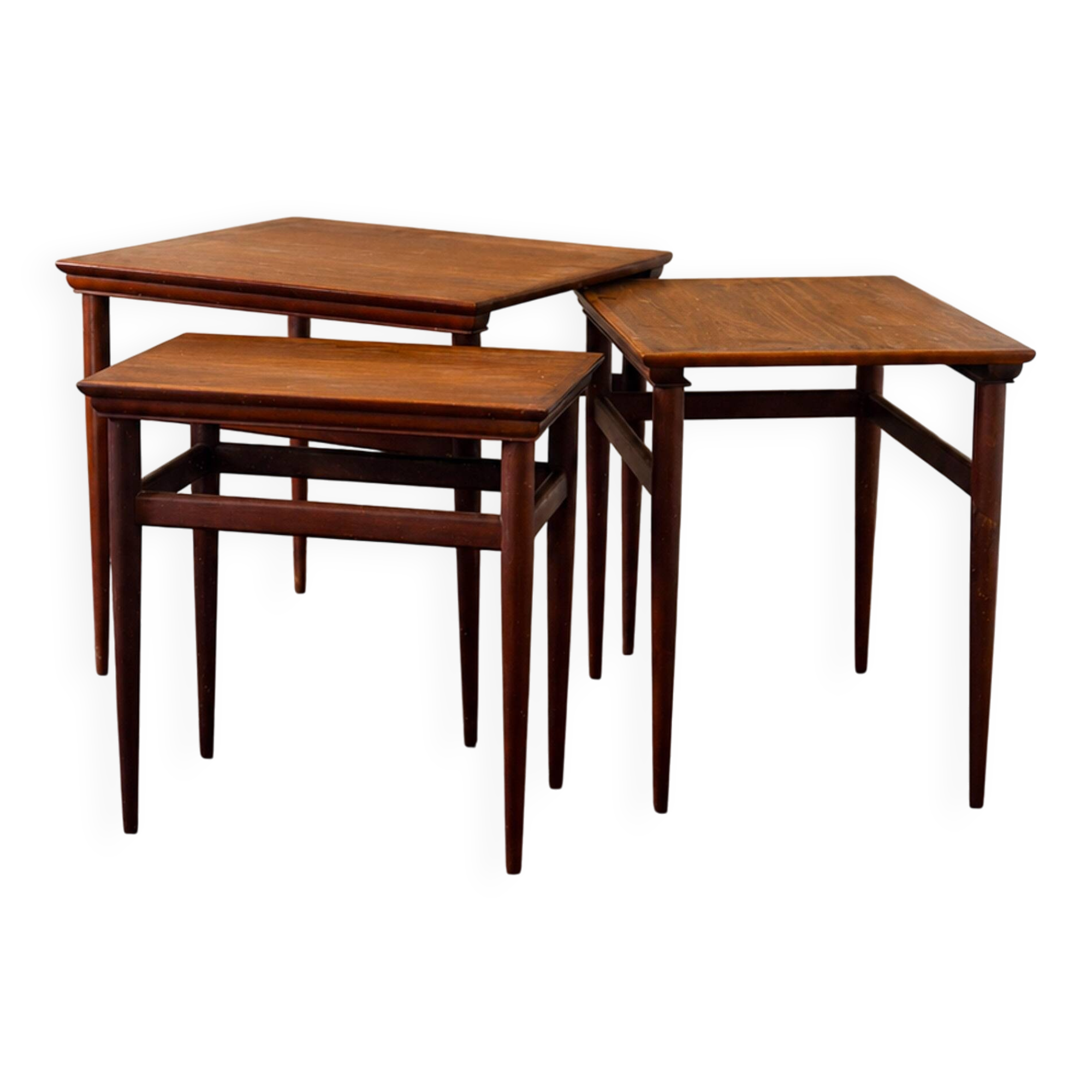 Nesting tables in walnut, heritage, united states, 1958