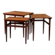 Nesting tables in walnut, heritage, united states, 1958