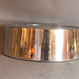 Functional industrial clock brillie polished alu 24 cm station pendulum 1960