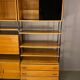 Modular bookcase with vintage wardrobe 60