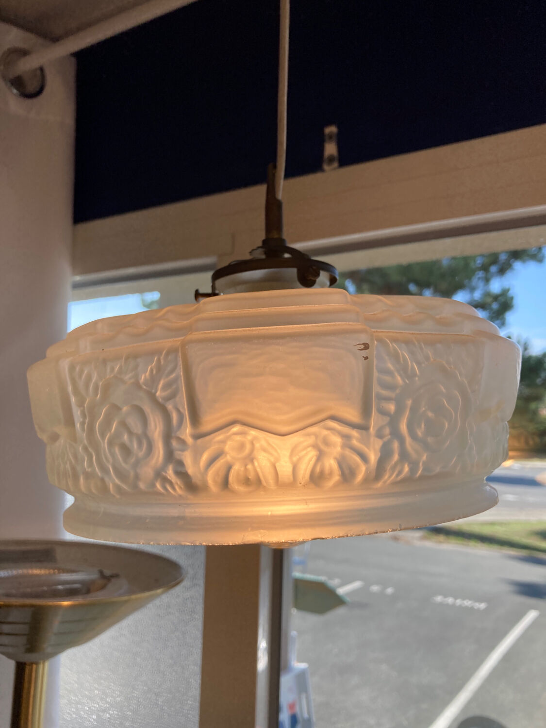 Suspension lustre abat jour