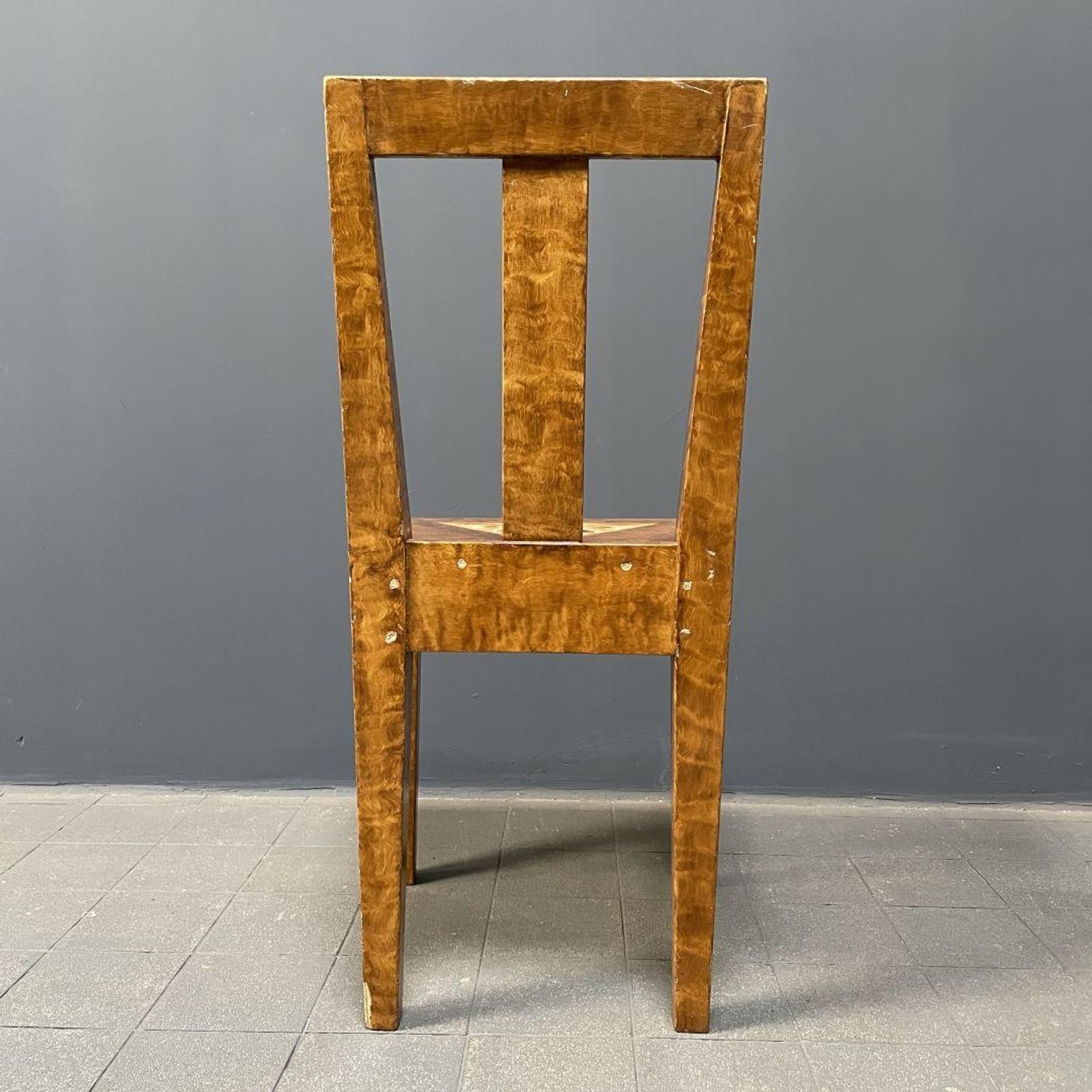 Set of 2 painted Swedish chairs