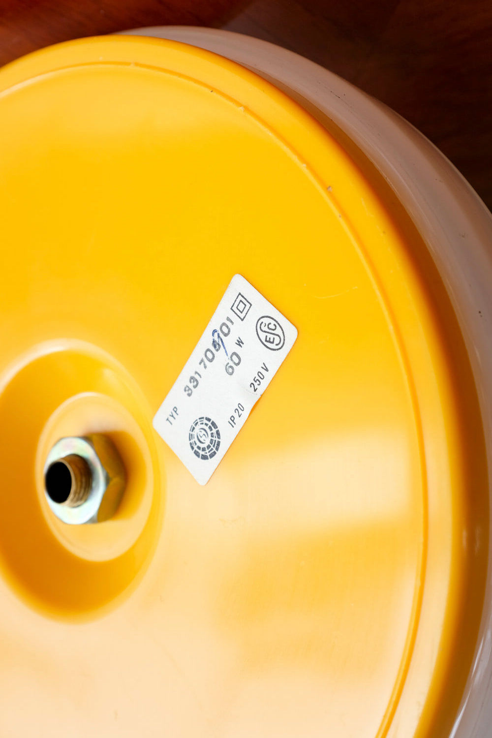 Vintage white opaline glass lamp by Valašské Meziříčí Czechoslovakia, 1970s