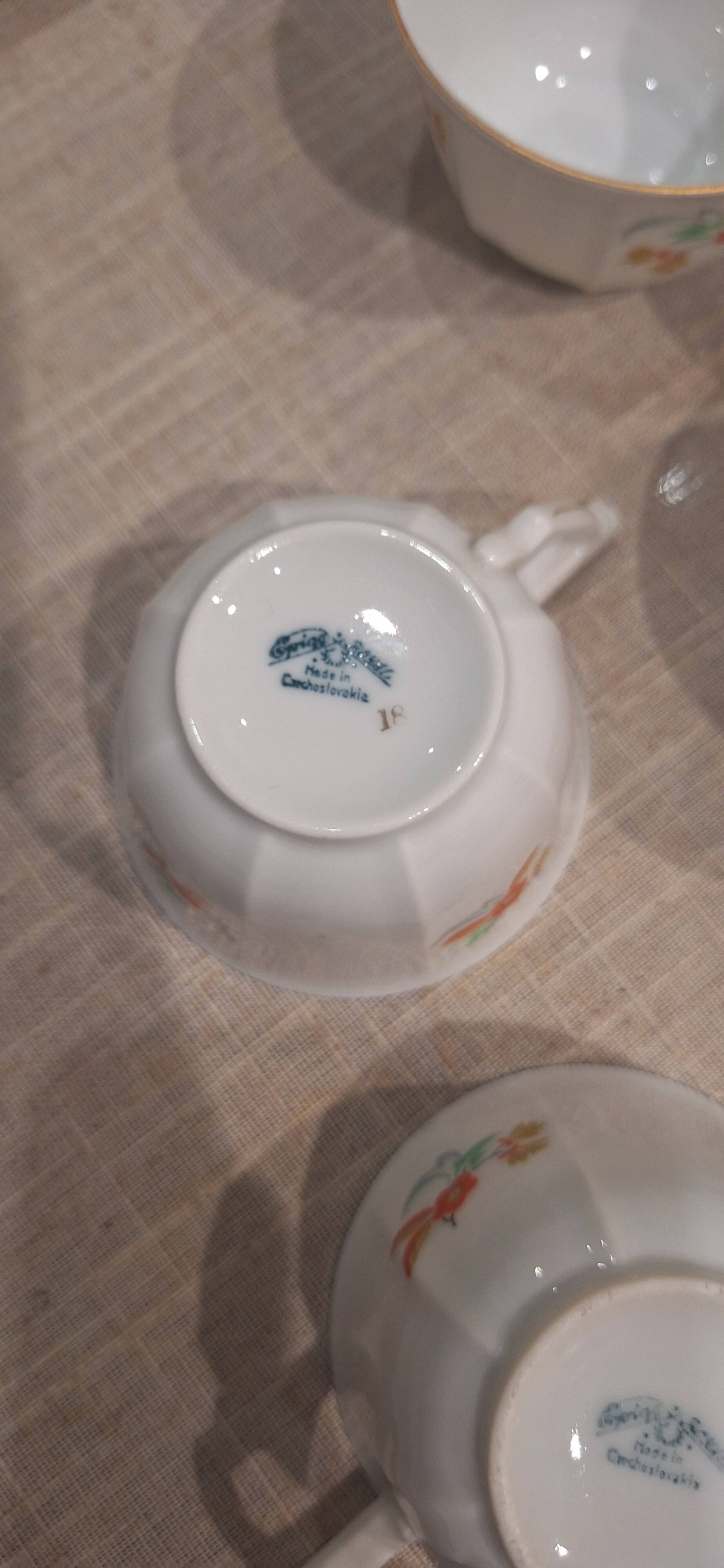 Coffee or tea service Porcelain Epiag D.F.