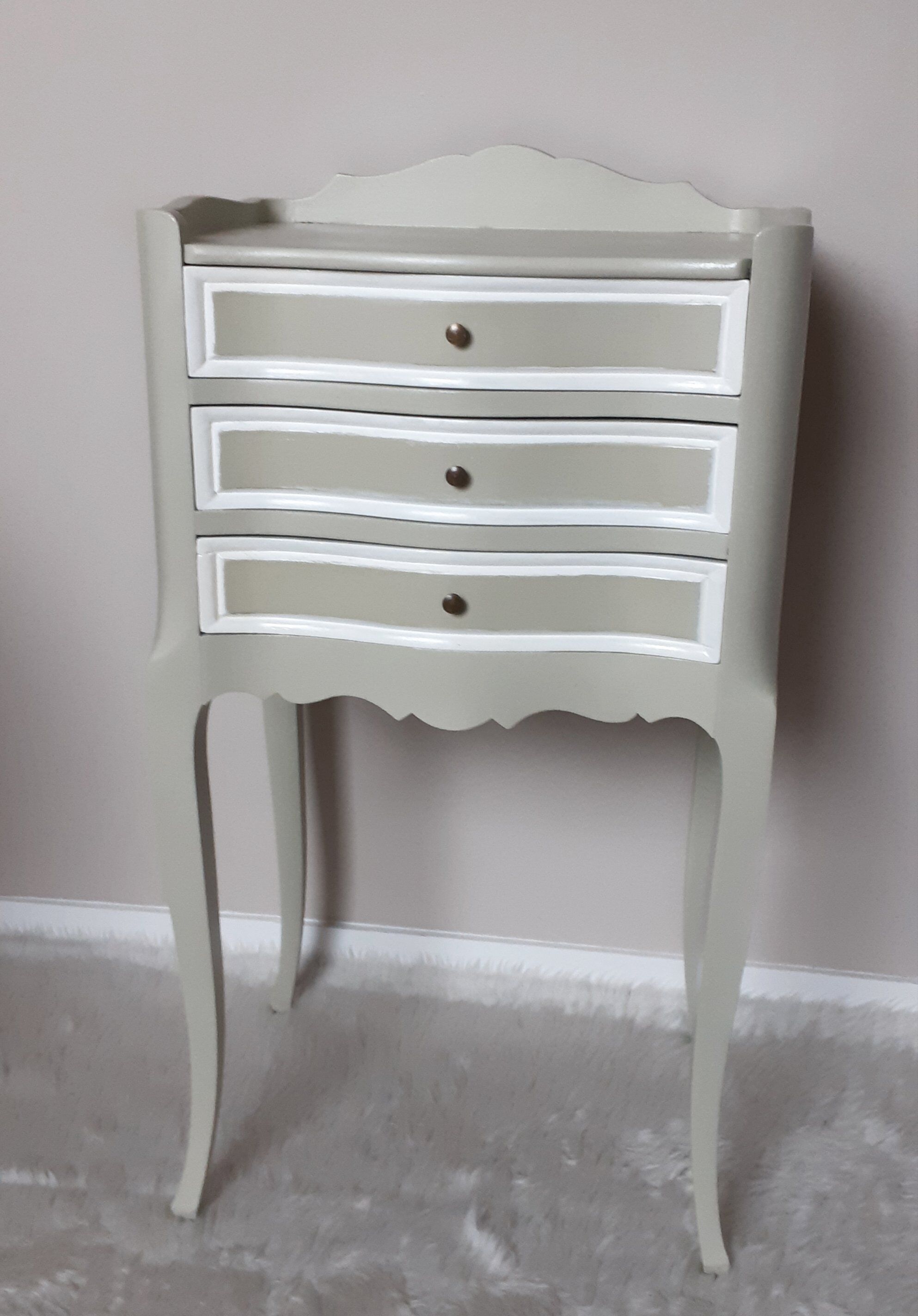 2 bedside table set style Louis XV patina