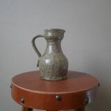 Ceramic pitcher vase with handle handmade pottery artisanal manufacturing Scandinavian country decoration