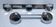 two vintage chrome metal coat hooks