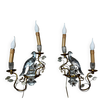 Pair of Baguès wall sconces