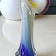 Vase design Fleur Arum. In blown art glass, Murano style. 21 cm.