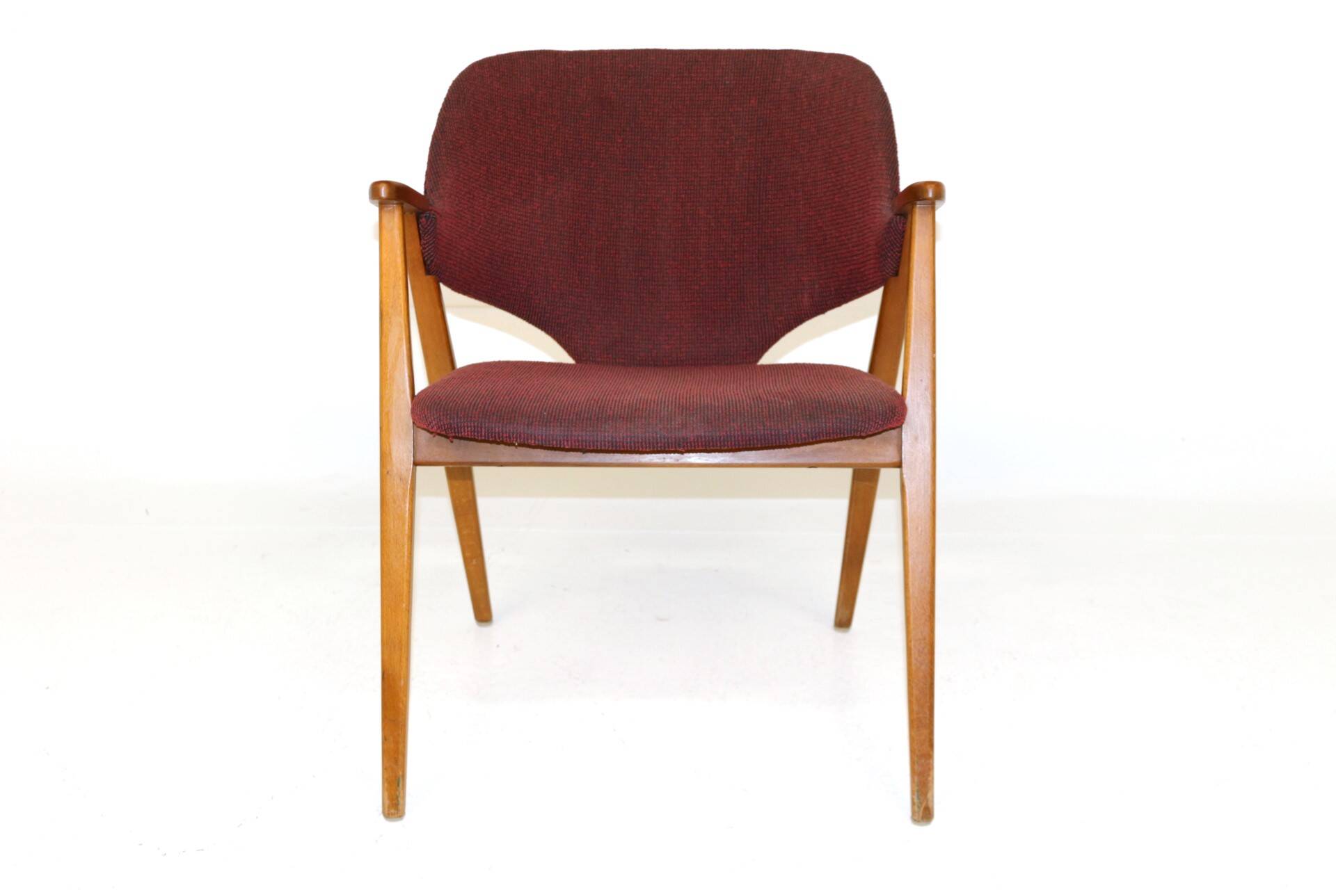 Scandinavian beech armchair, Sweden, 1960