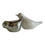 Vintage Ceramic Vase with a Couple of Birds