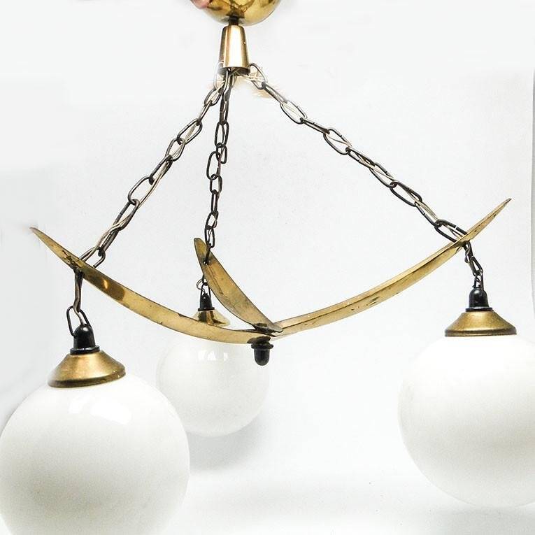 Mid-century style chandelier, Poland, 1970s