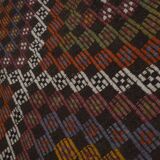 Turkish Geometric Jajim Flat-Weave Textile - Dining Room Kilim 5'3" X 8'10"