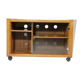Buffet audio pour meuble phonographe design danois en teck, années 1960