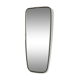 Miroir vintage avec bord en aluminium doré, années 1960