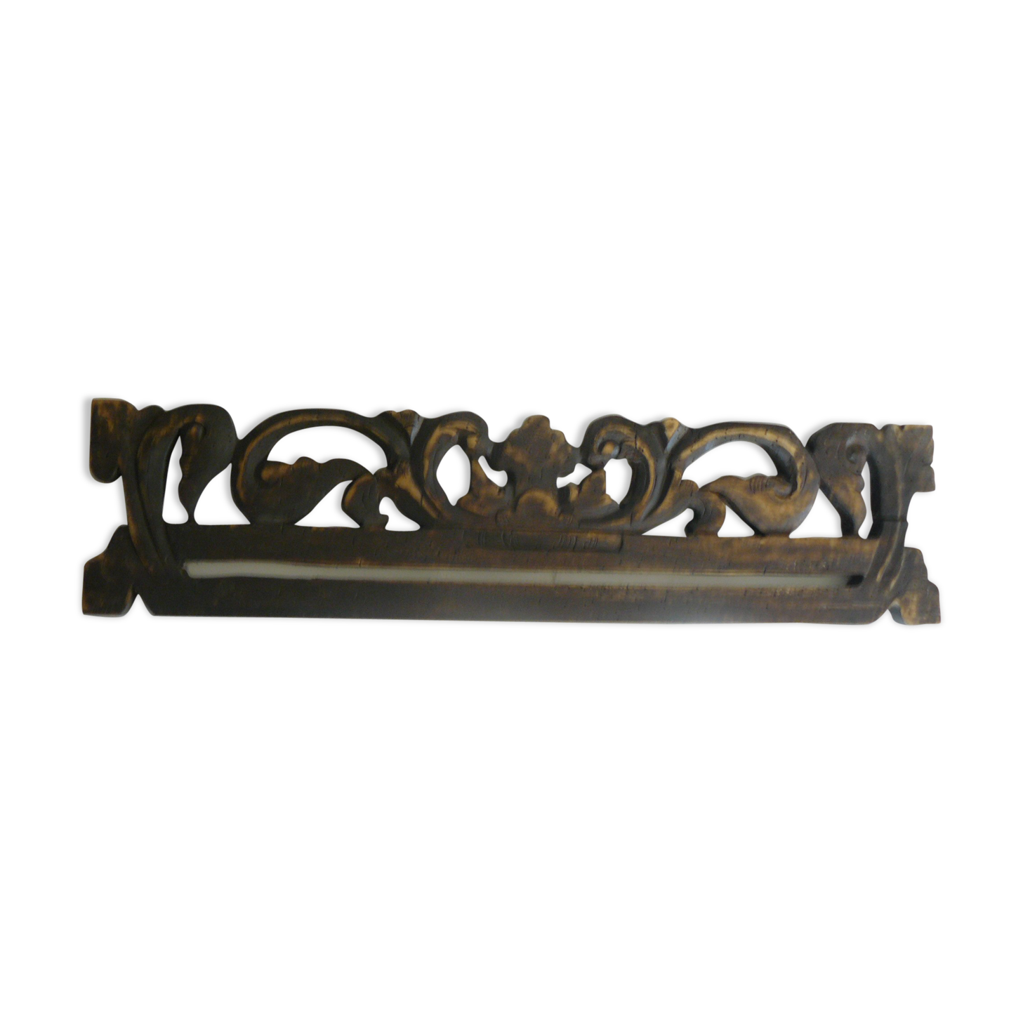 Old wooden pediment