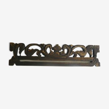 Old wooden pediment