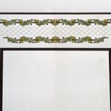 Luigi Brusotti Mid-Century Modern Italian Decorated Mirror, 1940s