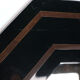 Jean-Claude Mahey lacquer and brass mirror, circa 1970