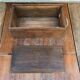 Boite rangement en bois pays basque avec couvercle vintage