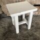 Vintage White Wood Milking Stool