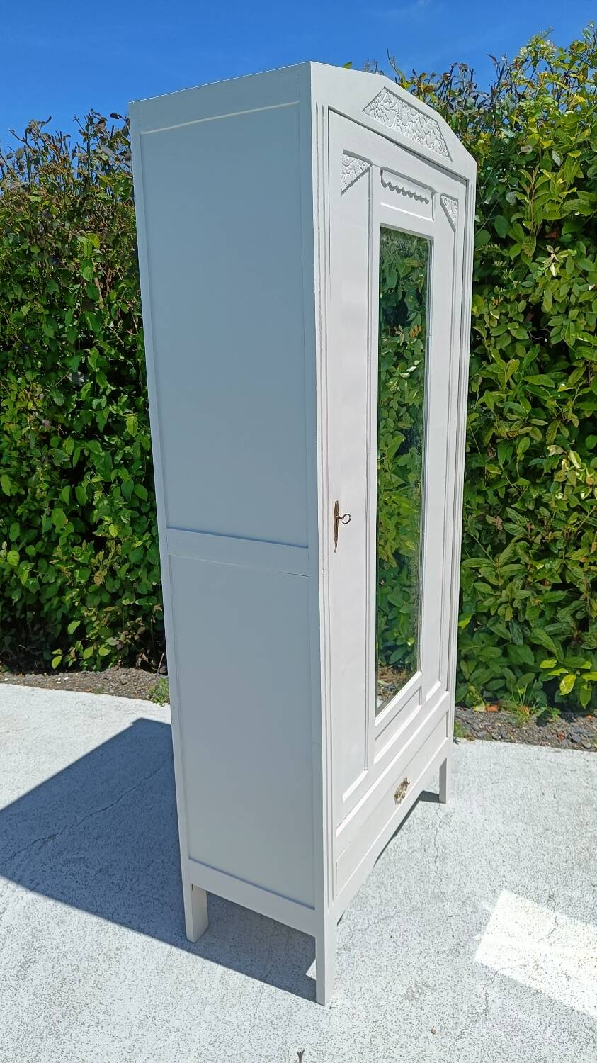 White art deco Parisian wardrobe