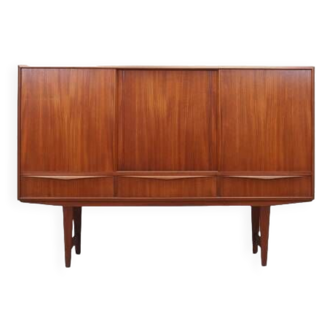 Buffet haut en teck, design danois, années 1960, designer : EW Bach, production : Sejling Skabe