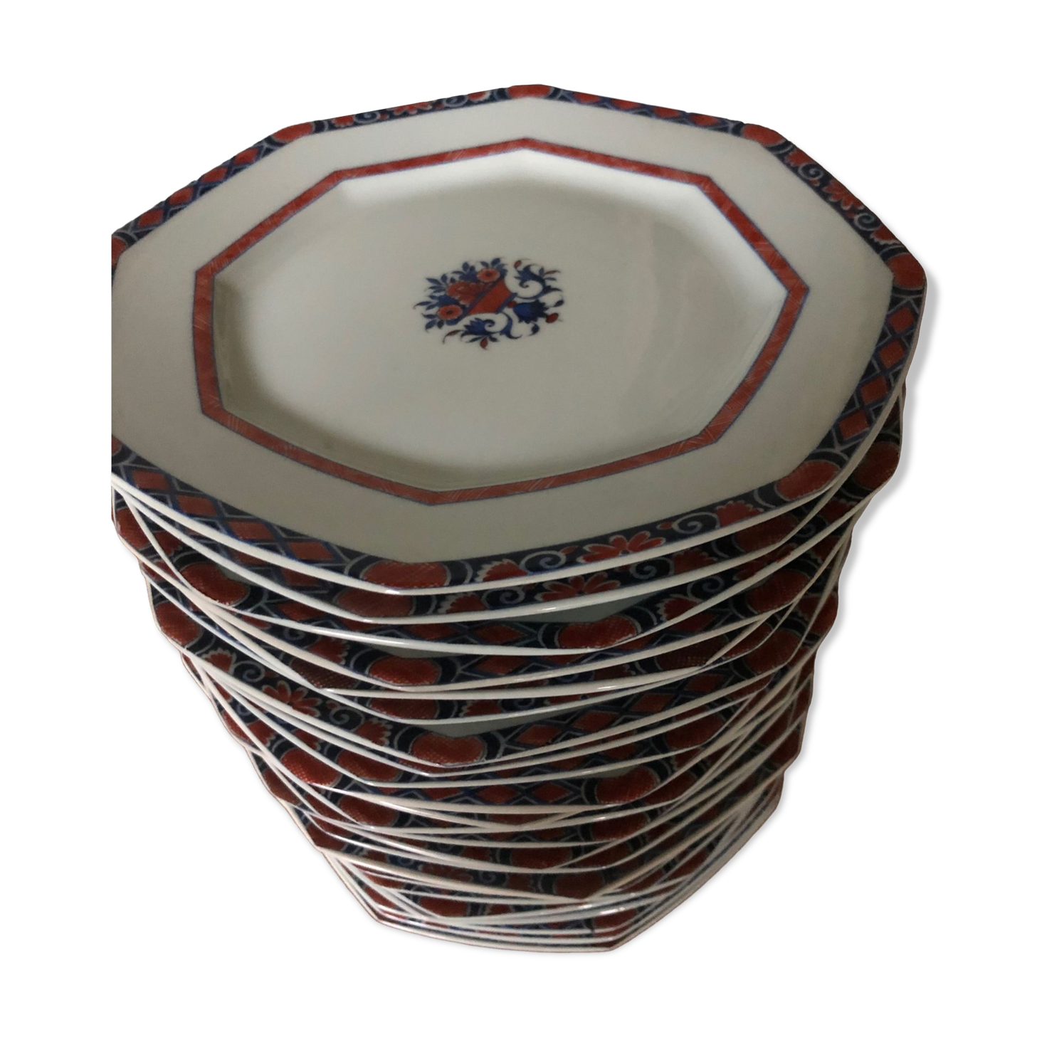 Flat plates Porcelaine Raynaud , Limoges