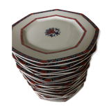 Flat plates Porcelaine Raynaud , Limoges