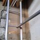 Aluminum floor coat rack