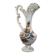 Antique Bassano ewer in cracked ceramic