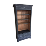Matte black patinated library